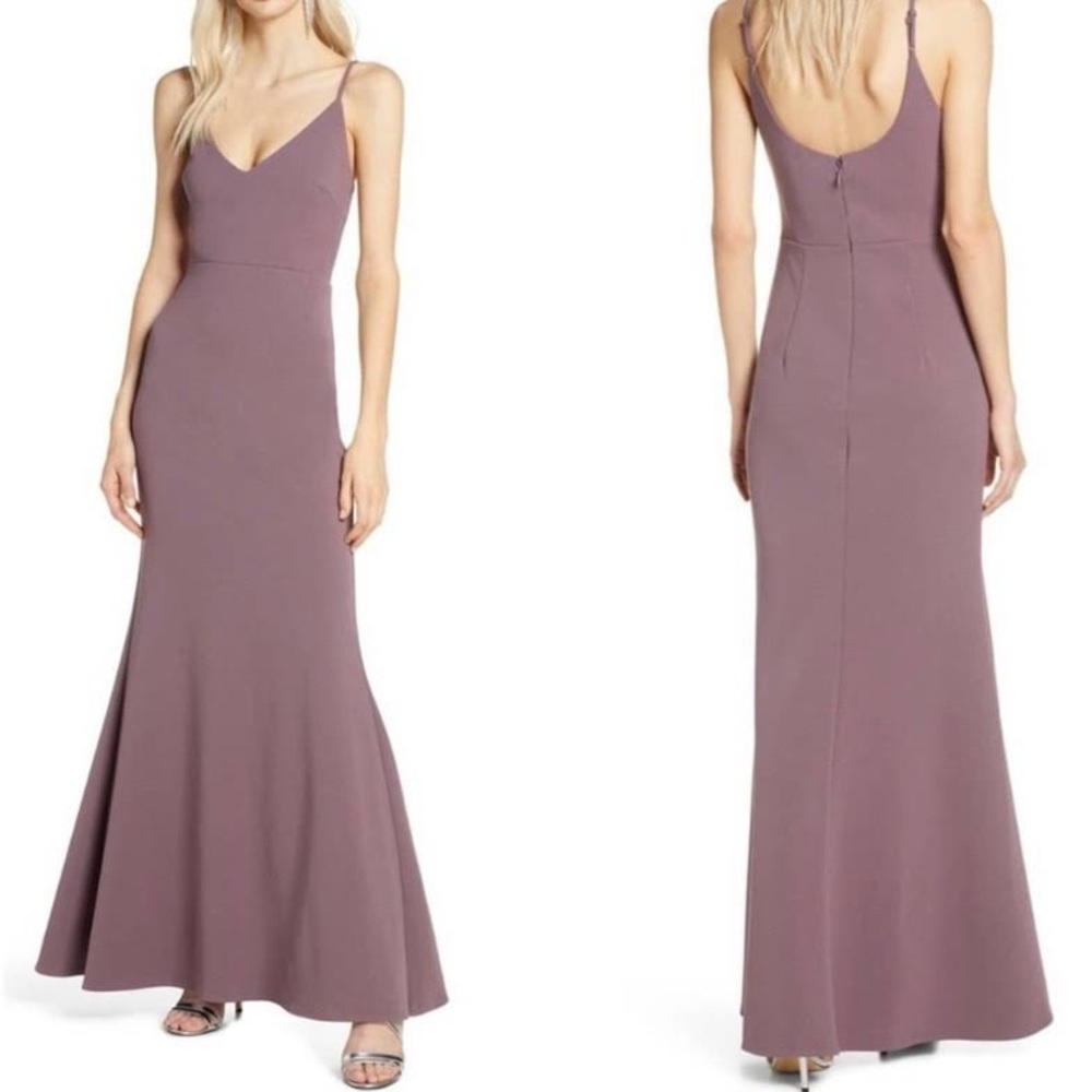 NWT lulu’s dusty purple mermaid dress
